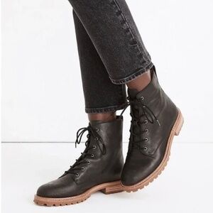 Madewell The Clair Lace Up Boot